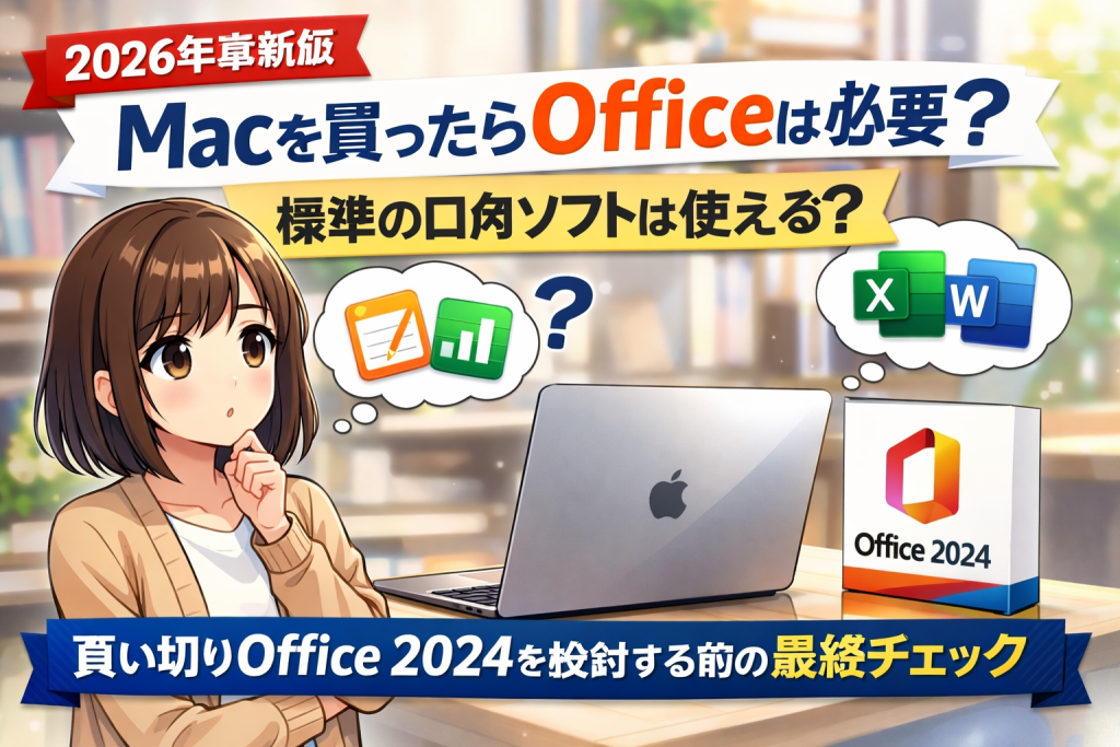 2026年最新版】Macを買ったらOfficeは必要？標準の办公ソフトは使える 